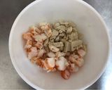 焗烤魚卵蝦丁油豆腐的食譜步驟2照片