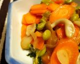 Foto langkah ke 3 dari resep Tumis Edamame Jamur Shimeji 🥗.