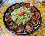 Une image de l'étape 12 de Salade de tomates et concombre au Shropshire.