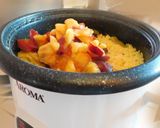 A picture of step 4 of Satvik PEACH Pulao.