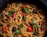 A picture of step 3 of One Pot Spaghetti.