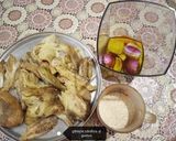 Pas rețetă Salată de vinete albe cu susan și migdale 2 fotografie