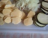 Foto del paso 9 de la receta: Tarta de papas, berenjenas, cebolla y panceta ahumada.🍆🧅🥔🥓
