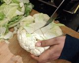 A picture of step 1 of Bang bang cauliflower.