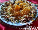 A picture of step 3 of Hyderabadi Meetha Khana.