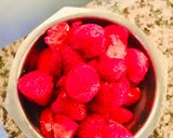 Foto del paso 1 de la receta: BATIDO DE 🍓FRUTILLAS🍓/🍶LECHE🥛🍓Y 🌾AVENA🌾 🍓🥛🍓🍶🌾🍓🥛