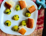 A picture of step 3 of Ulta pulta mini vadapav bites.