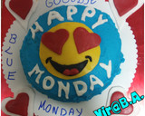 Foto del paso 5 de la receta: Bizcocho de emoticono alegre