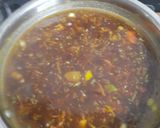 A picture of step 3 of Hot and sour soup.