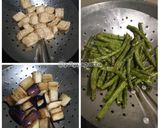Foto langkah ke 1 dari resep Balado Tahu Tempe Terong Kacang Panjang.