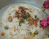 Foto langkah ke 3 dari resep Nasi Tim Vegetarian.