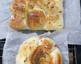 A picture of step 4 of Cheese and Ham Pull-Apart Bread.