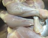 A picture of step 1 of Chicken Tangdi Masala.