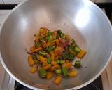 A picture of step 3 of Ladies Finger Pumpkin Fry.