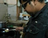 A picture of step 6 of Veg. manchurian.