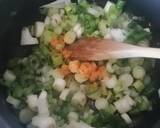 Quick green onion sabji recipe step 3 photo