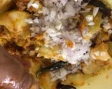 A picture of step 6 of Aloo (Potato) Bharta: 4 different types of 'Mashed Potatoes' with 'Desi Twists'.