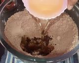 A picture of step 2 of Moist Dark Chocolate Cake.