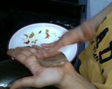 A picture of step 2 of Ragi Mathri.