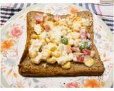 รูปขั้นตอนการทำที่ 3 ของ 🥙แซนวิชคอนโดสลัดผัก3สีอกไก่และไข่ต้ม (Condo Sandwich)