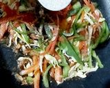 A picture of step 6 of Vegetable szechuan spaghetti.