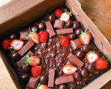 Foto langkah ke 4 dari resep Fudgy Brownies (2 telur).