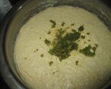 A picture of step 3 of Sweet Corn Dhokla.