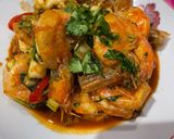 Foto langkah ke 4 dari resep Thai Lemongrass prawn ~ udang serai thailand.