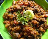 A picture of step 12 of Chicken Liver Sukka.