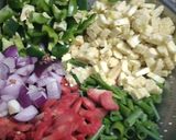 A picture of step 1 of Mixed veg babycorn.