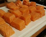 A picture of step 5 of Teriyaki Salmon Bites.