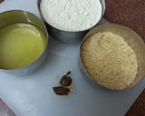 A picture of step 1 of Barley flour churma (vrat wala).
