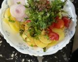 A picture of step 6 of Aloo Kachalu Chat.