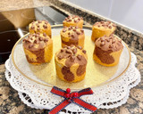 Foto del paso 17 de la receta: Pastelitos marmolados con crema de chocolate