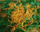 কমলার  খোসা কুচি দিয়ে মূলা ও গাজর ভাজি। Carrot and  Radish stir fry with Orange peel রেসিপির ধাপ 3 ছবি