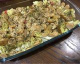 Gambar langkah 6 resipi Roti Telur Versi Casserole.