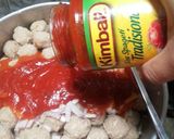 Gambar langkah 4 resipi Mac & Cheese with Bolognese Meatball.