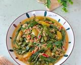 Foto langkah ke 4 dari resep Santan Pedas Bunga Genjer Udang Kering.