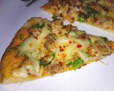A picture of step 11 of Chicken pizza with crazy dough.
