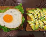 Hình bước làm 2 của món Sandwich eat clean