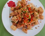 Foto langkah ke 4 dari resep Tahu cabe garam.