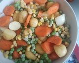 A picture of step 5 of Chicken roast with veggies.