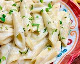 A picture of step 5 of Quick and easy cheesy Penne Pasta.