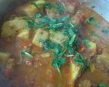A picture of step 3 of Suran sabzi.