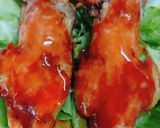 Hình bước làm 3 của món Nấm cuộn sauce cà