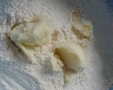 A picture of step 1 of Namak paray.