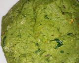 A picture of step 1 of Methi mix puri.