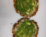 A picture of step 3 of Thepla cheese sandwich.