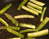 Jamon iberico, asparagus, pear and goats cheese salad recipe step 3 photo