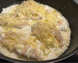 Tejszínes Tükörcsirke recept fázis 3 fotója